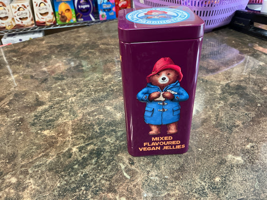 PADDINGTON MIXED FLAVOURED VEGAN JELLIES TIN 140G