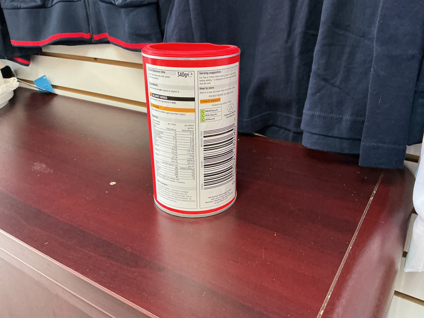 MORRISONS DRIED SKIMMED MILK 340G