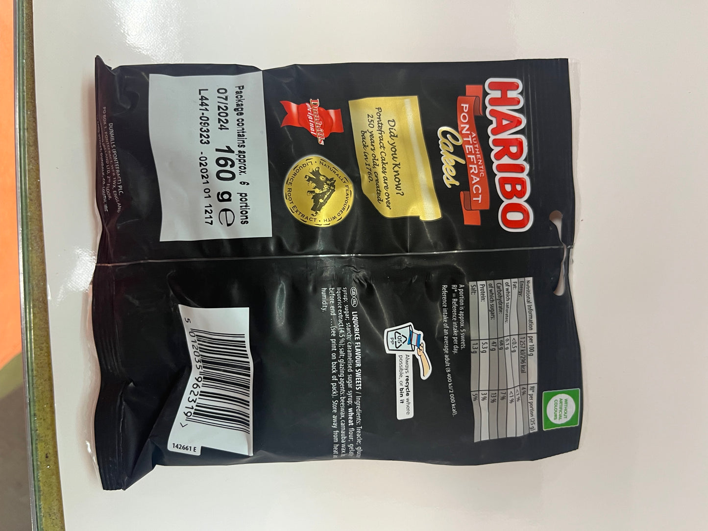 Haribo Pontefract Cakes 160g