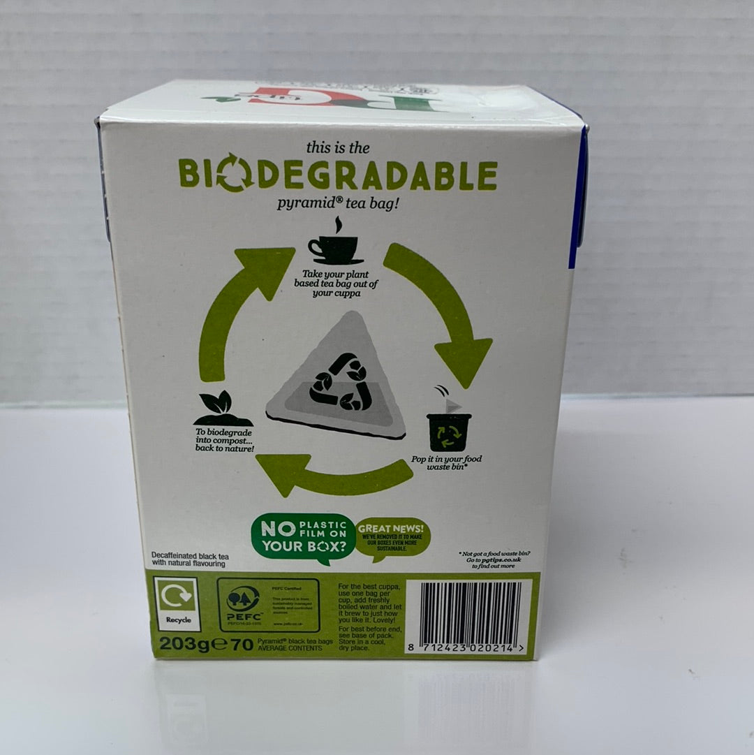 PG TIPS DECAF TEA 70 BAGS