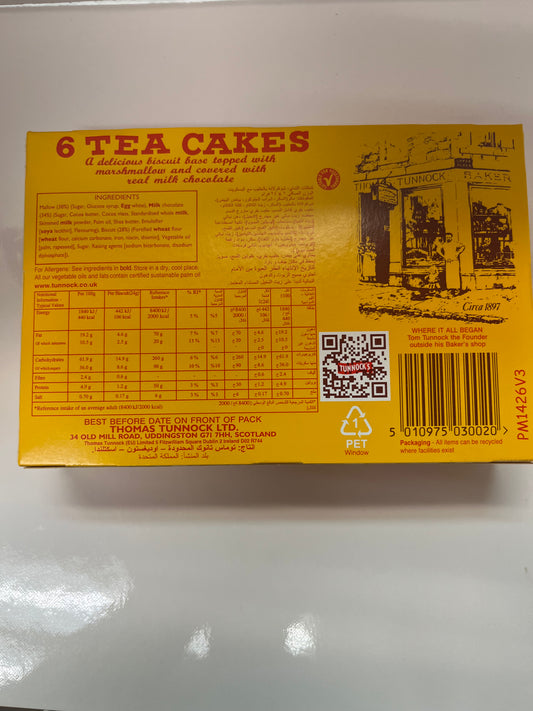 Tunnock’s Tea Cakes 6x24g
