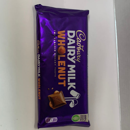 DAIRY MILK WHOLENUT 180GR