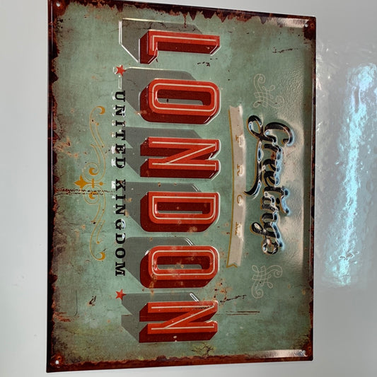 LONDON METAL SIGN