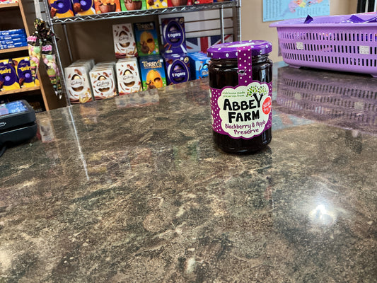 ABBEY FARM BLACKBERRY & APPLE PRESERVE 340G