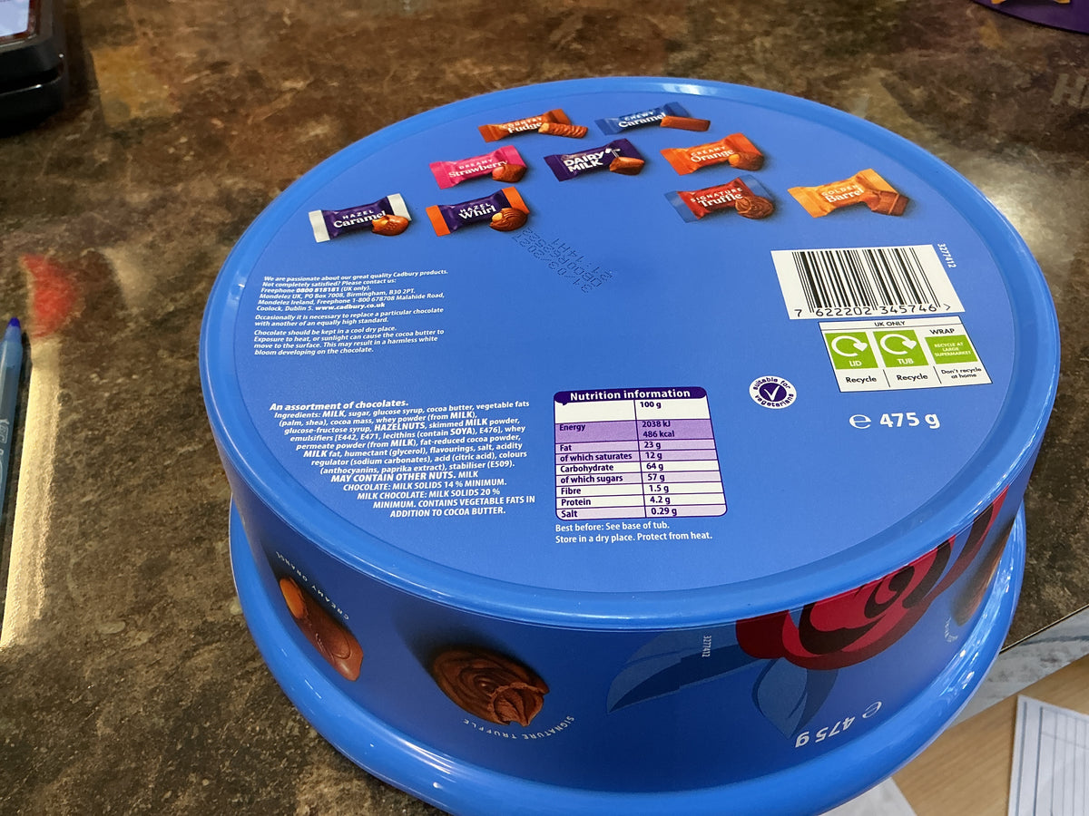 Cadbury Roses Tub 475G