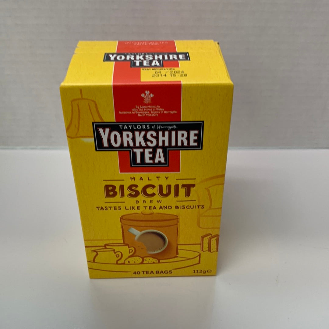 Yorkshire Tea Malty Biscuit Tea Bags 112g – The British Boutique