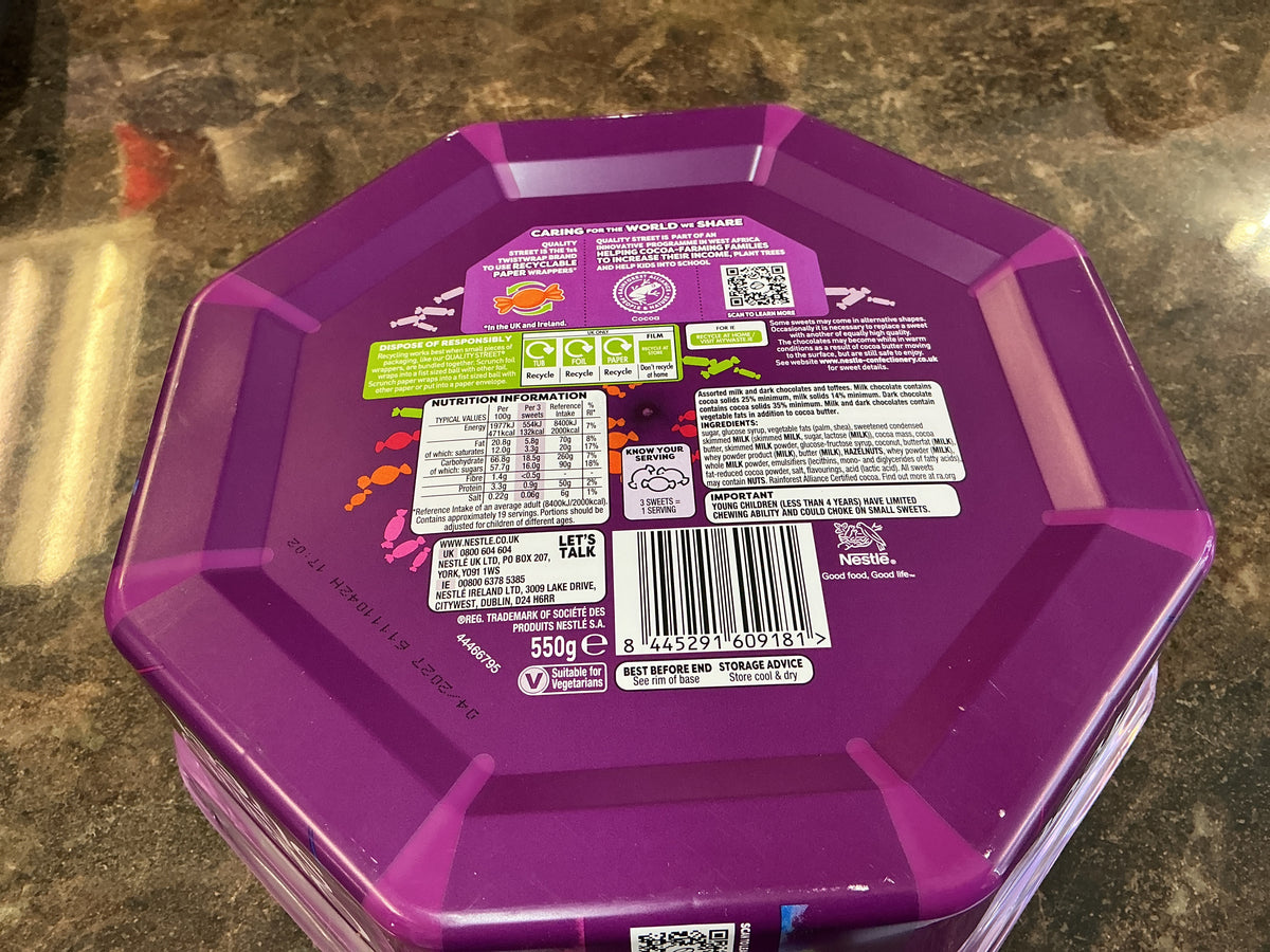 Quality Street Tub 550G