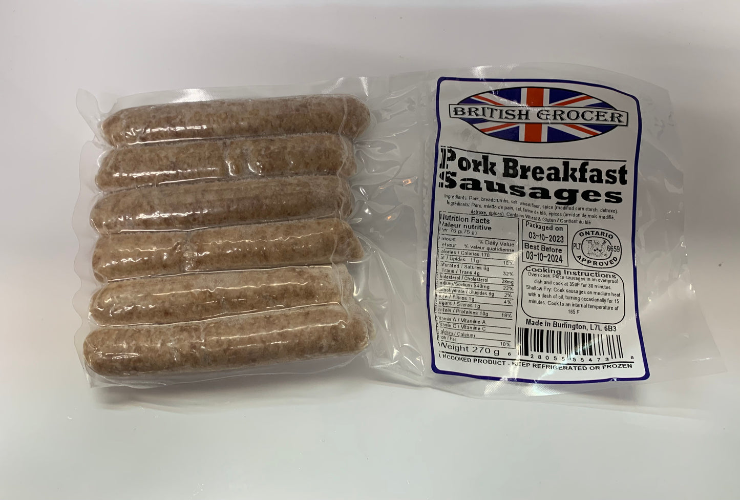 Pork Breakfast Sausages 270g