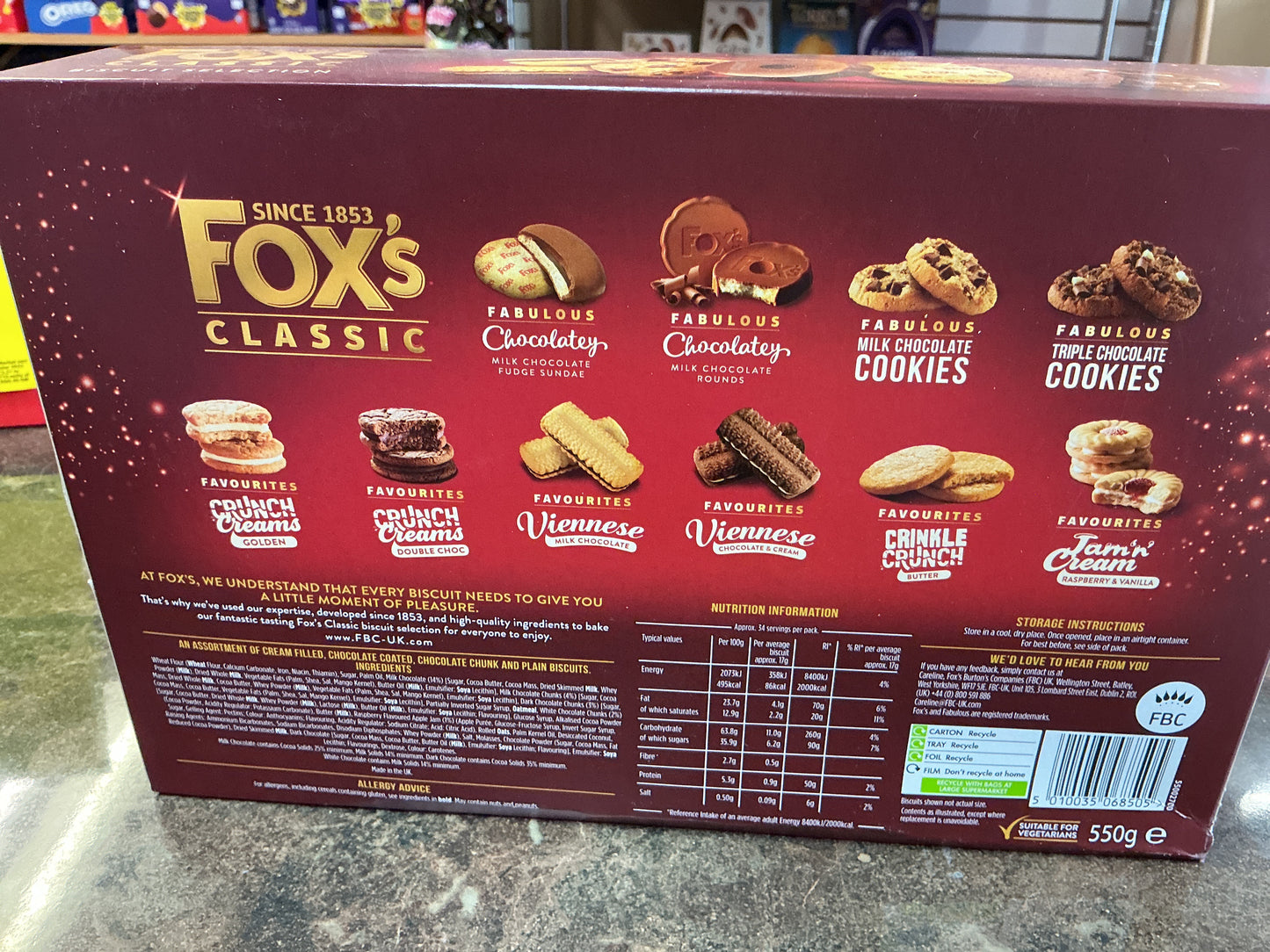 FOX’S CLASSIC BISCUIT COLLECTION 550G