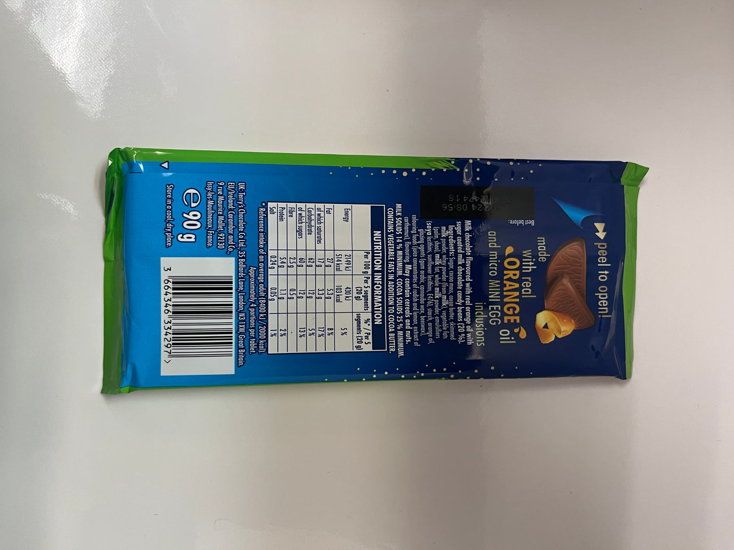 TERRY'S ORANGE BAR 90 GR