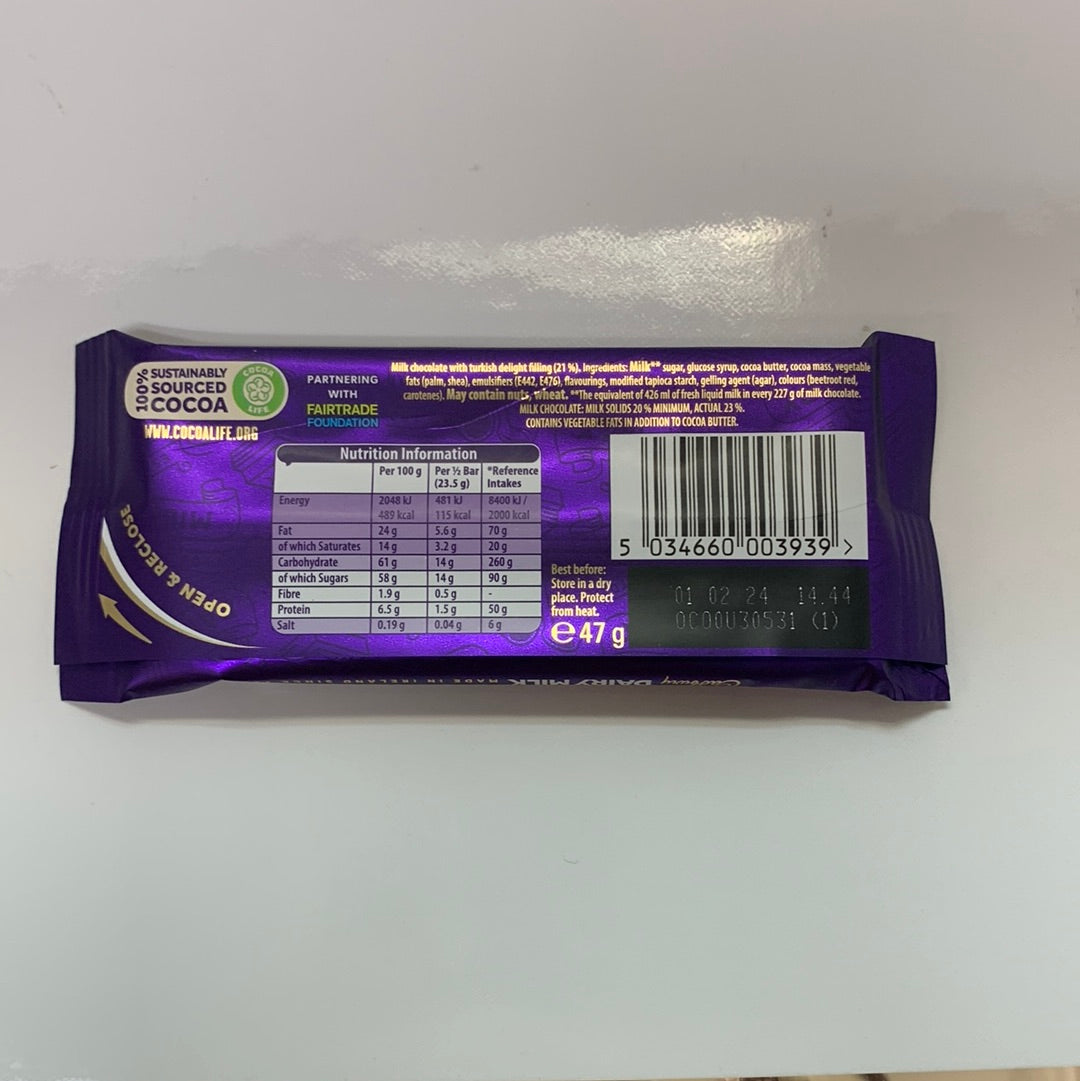 Cadbury Dairy Milk Turkish 47g