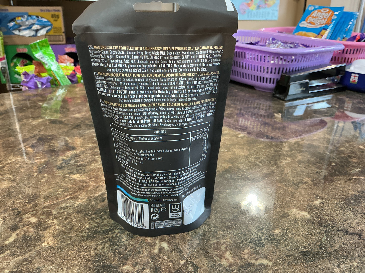 GUINNESS MINI CARAMELS 102G
