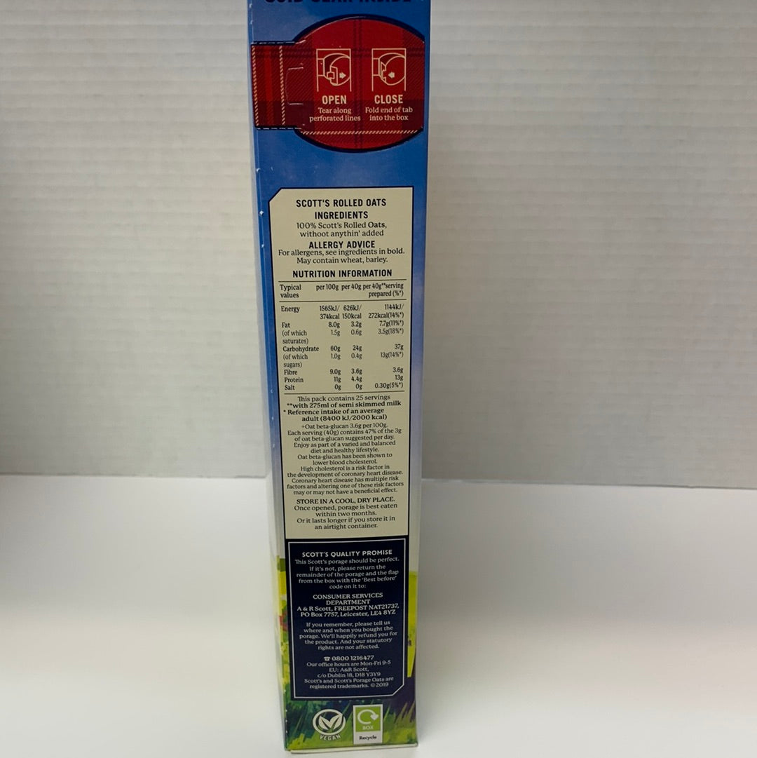 SCOTT'S PORAGE OATS