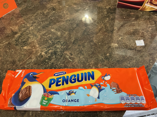 MCVITIES ORANGE PENGUIN 7 BARS
