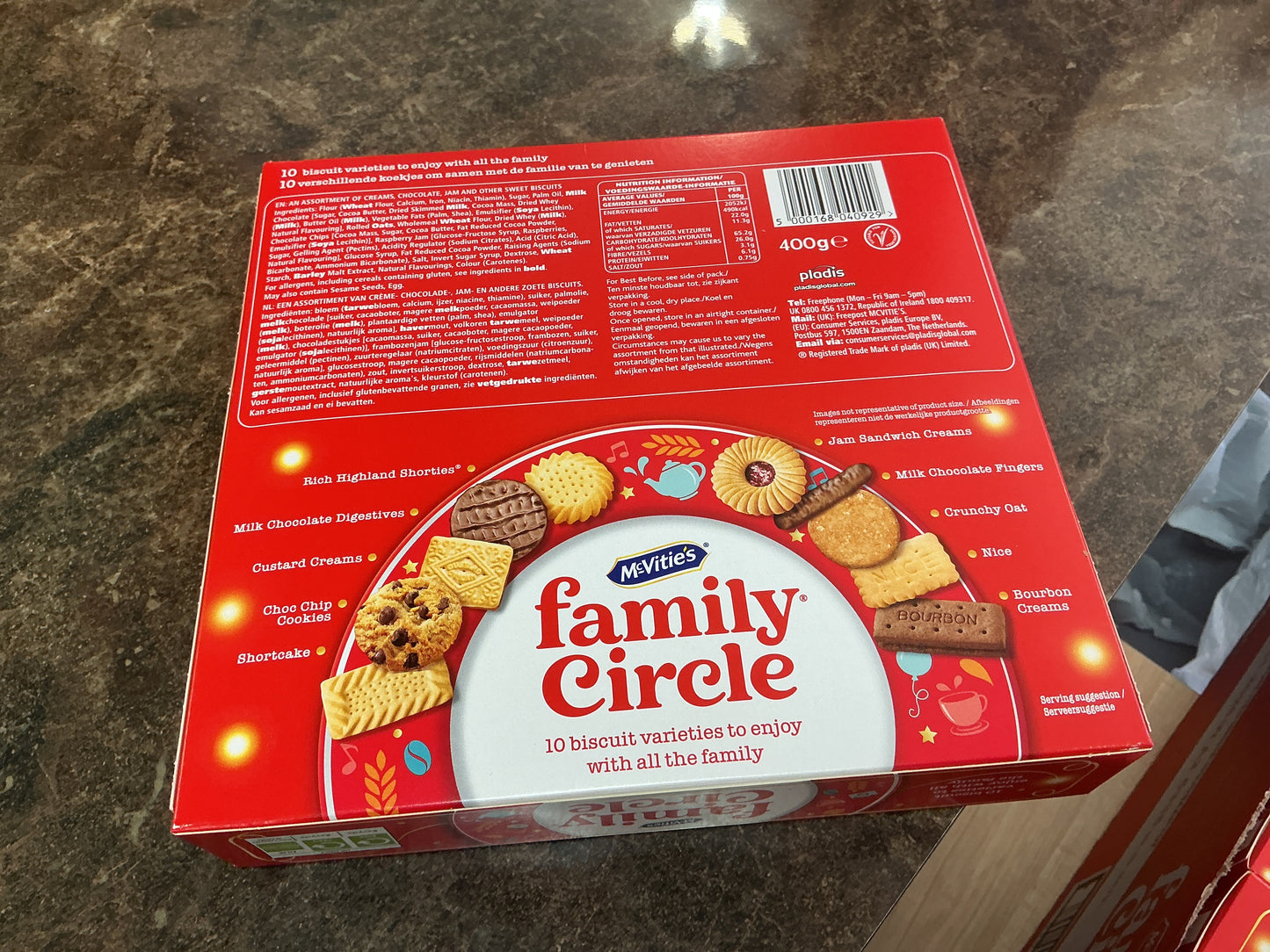 MCVITIES FAMILY CIRCLE BISCUITS 400GR