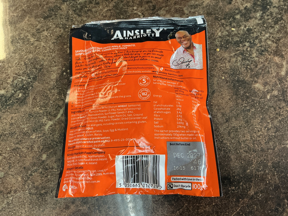 AINSLEY MOROCCAN MEDLEY COUSCOUS 100G