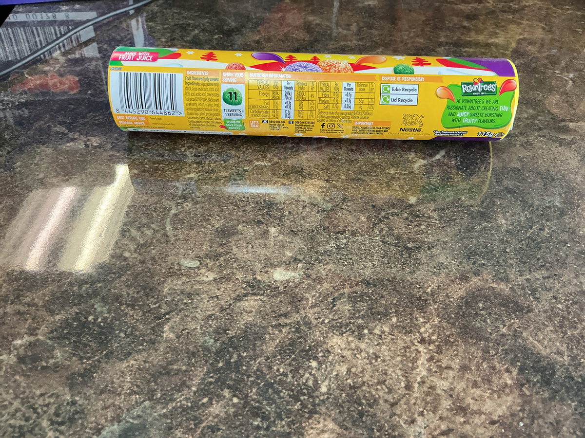 NESTLE ROWNTREES JELLY TOTS GIANT TUBES 115G