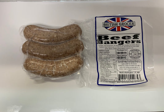 BEEF BANGERS