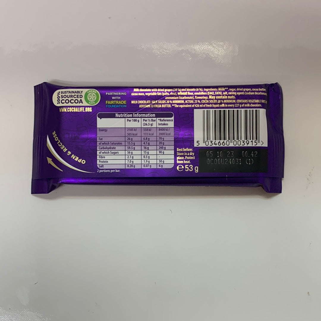 Cadbury Dairy Milk Tiffin 53g