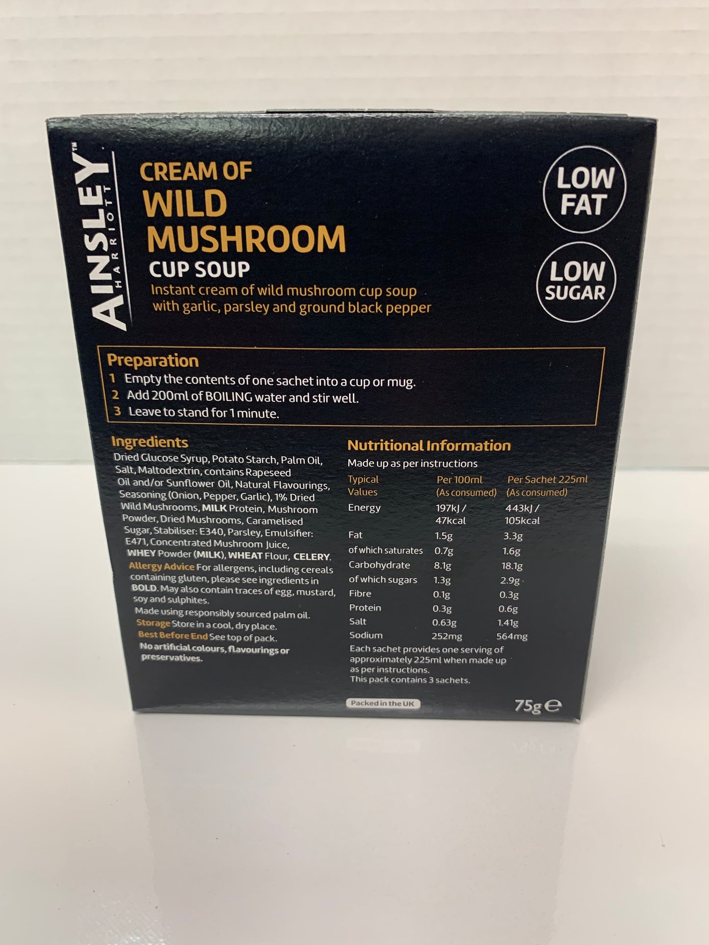 AINSLEY CREAM OF WILD MUSHROOM
