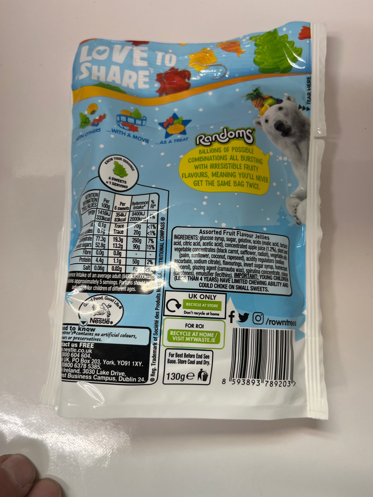 ROWNTREES RANDOMS FESTIVES