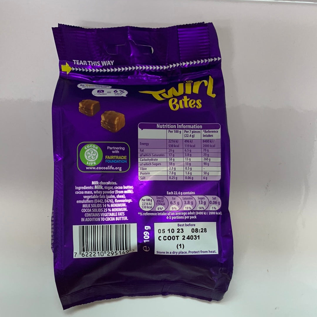 Cadbury Twirl Bites 109g