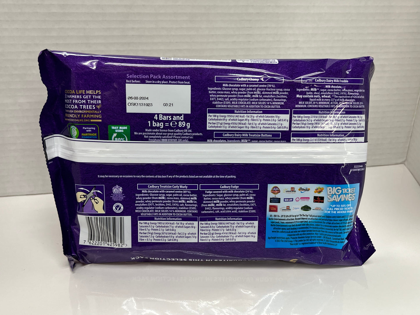 Cadbury Selection Pack 89g