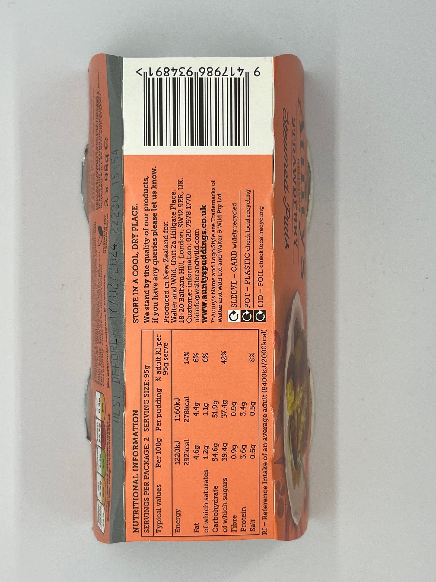 AUNTYS STRAWBERRY PUDDING