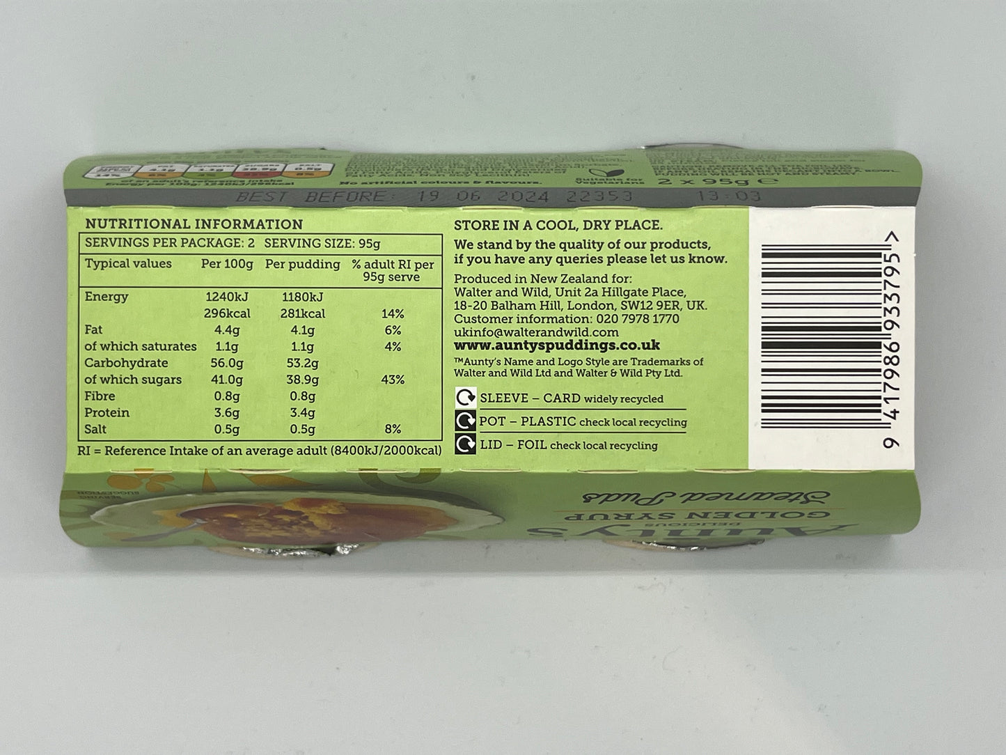 AUNTYS GOLDEN SYRUP PUDDING