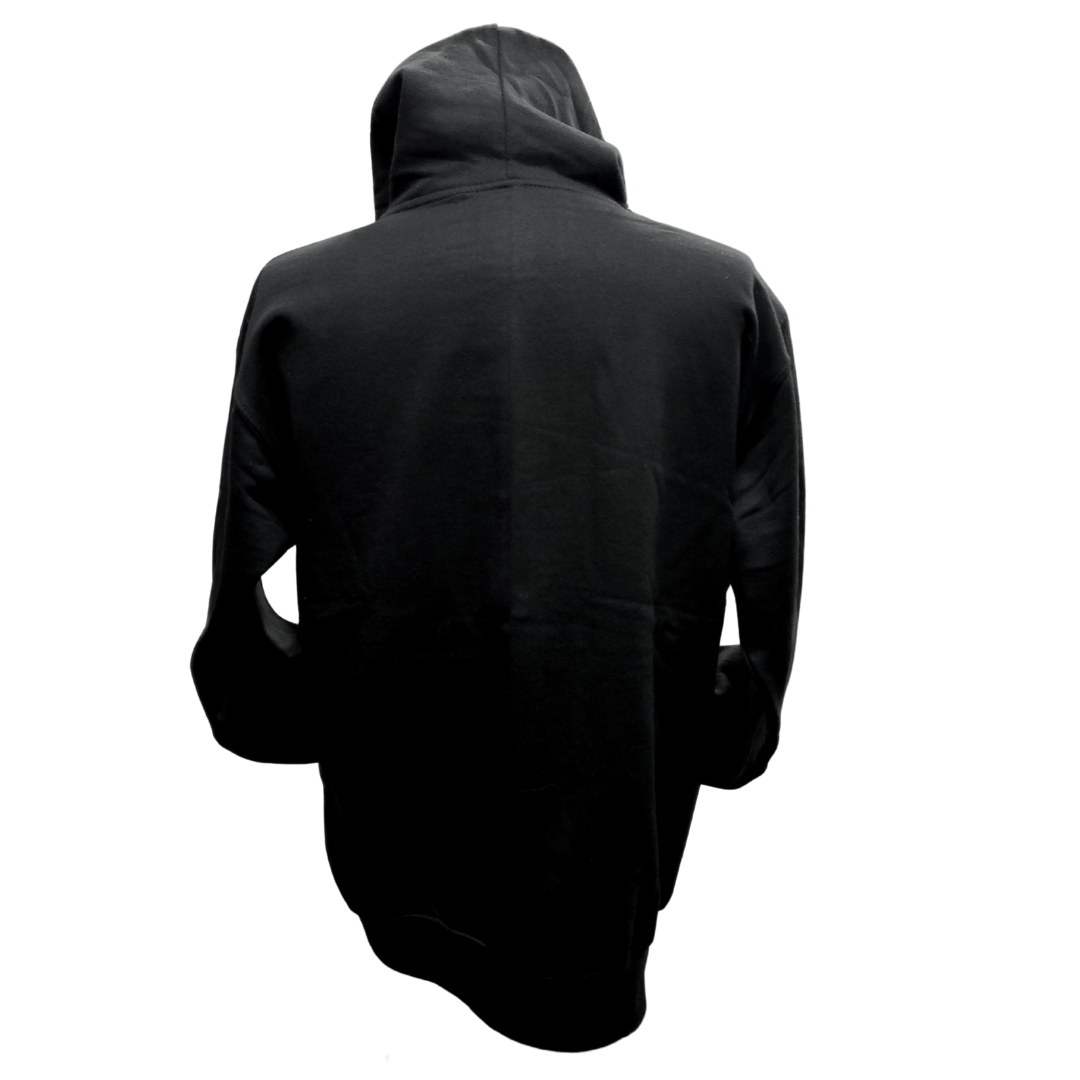 Back View - Show off your Scottish pride with this Scotland Hoodie. Features the Scottish flag with the text "SCOTLAND" below the flag. Made with a blend of 75% cotton and 25% polyester.