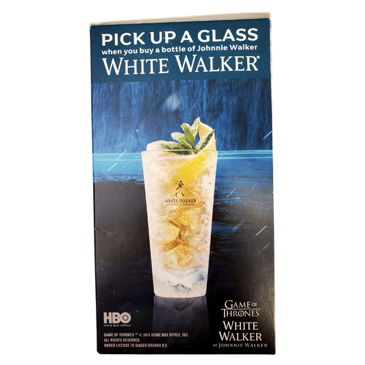 Johnnie Walker teamed up with Game of Thrones to bring you this limited edition Highball glass, created by their team of expert blenders. White Walkers emerged from the frozen north, bringing with them the chill of winter. Enjoy White Walker by Johnnie Walker driectly from the freezer, neat in this limited edition 13oz Highball glass.