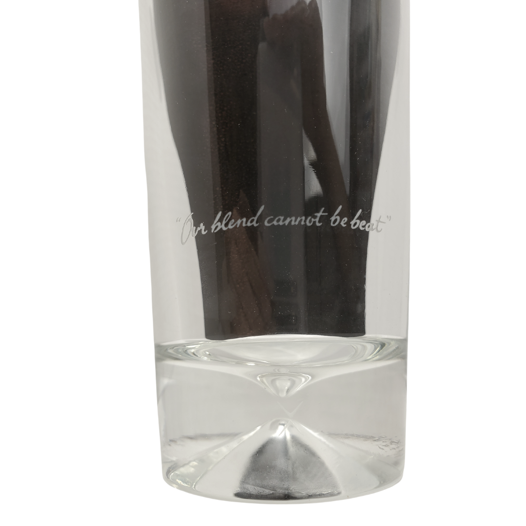Johnnie Walker teamed up with Game of Thrones to bring you this limited edition Highball glass, created by their team of expert blenders. White Walkers emerged from the frozen north, bringing with them the chill of winter. Enjoy White Walker by Johnnie Walker driectly from the freezer, neat in this limited edition 13oz Highball glass.