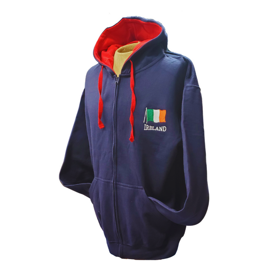 Navy Ireland Zip Hoodie