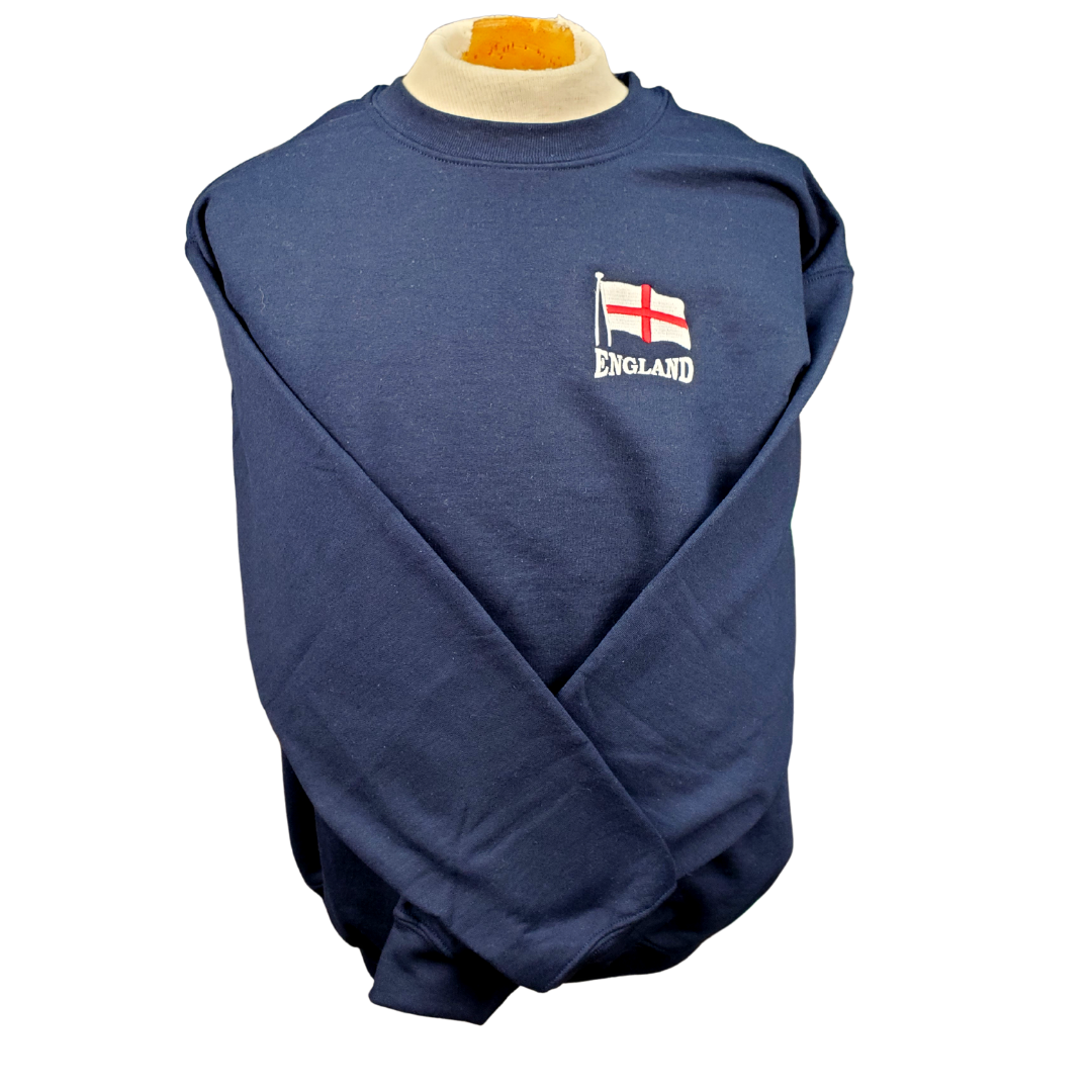 Navy Blue England Crewneck Sweatshirt