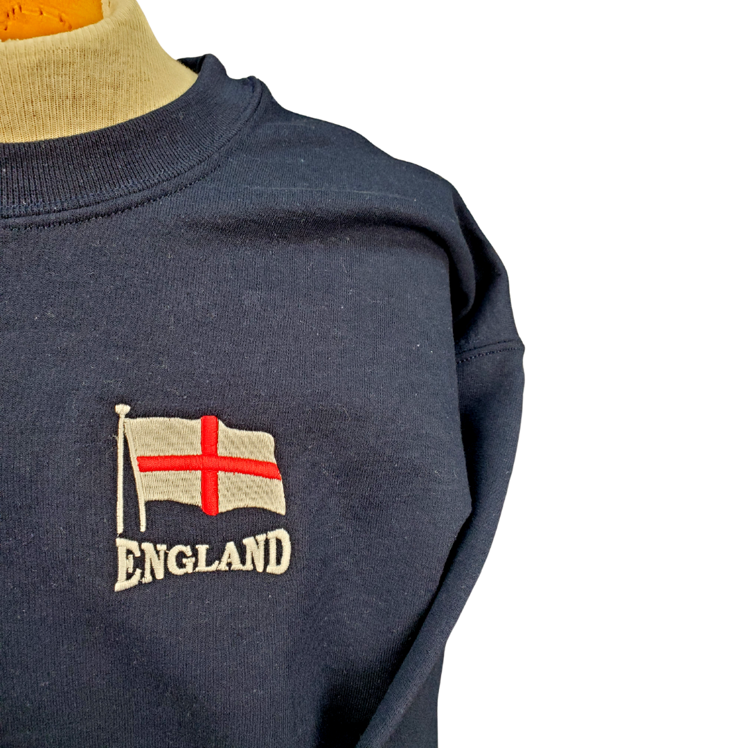 Navy Blue England Crewneck Sweatshirt