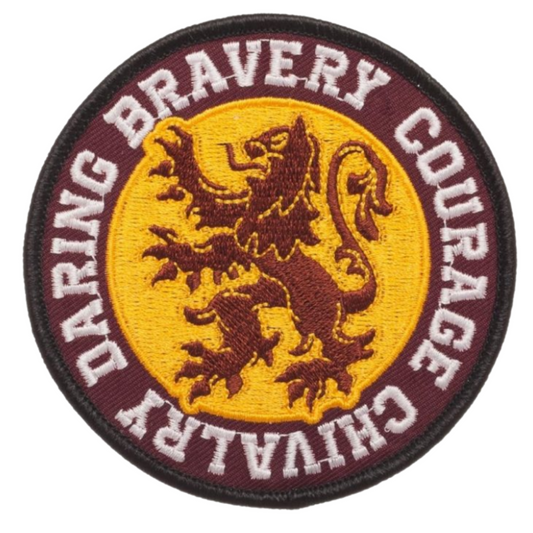 Courage, chivalry, and bravery are what a Gryffindor brings to the table. Add a little magic to your wardrobe with this Gryffindor iron-on patch! This patch features the Gryffindor house colours (scarlet and gold), the lion mascot along with the traits of a true Gryffindor.