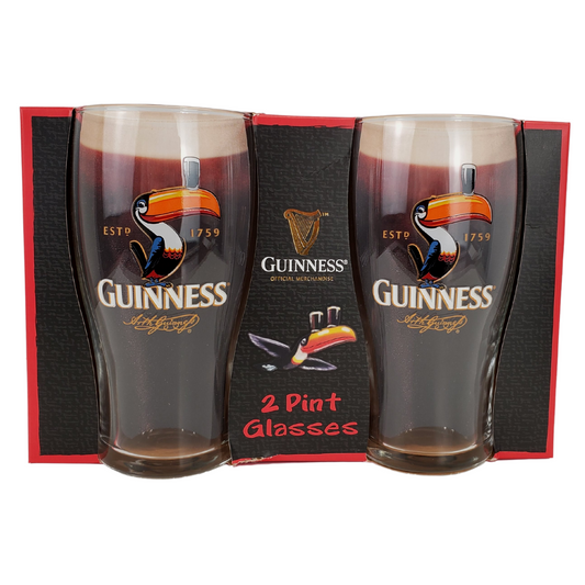 GUINNESS TOUCAN GLASS SET