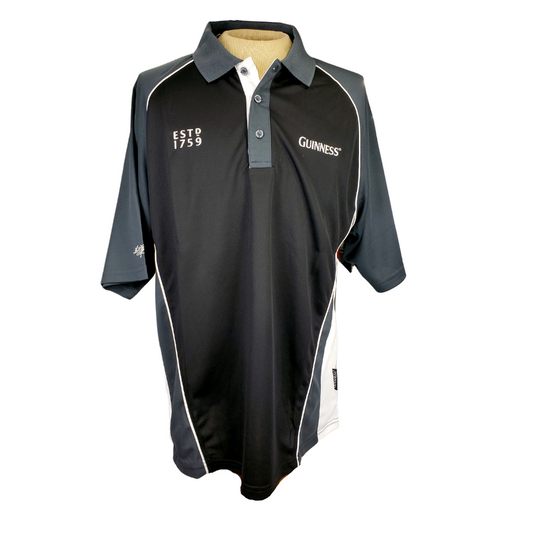 This activewear Tee is made with soft silky fabric that allows your skin to breathe and for sweat to be absorbed quickly. Suitable for sports performance and casual wear. Colour: black, with grey and white accents Care Instructions: Machine wash only with like colours, and do not use fabric softener.