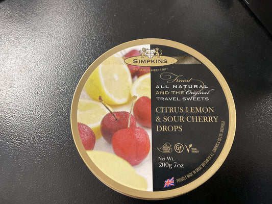 Simpkins Citrus Lemon & Sour Cherry Drops 200 g