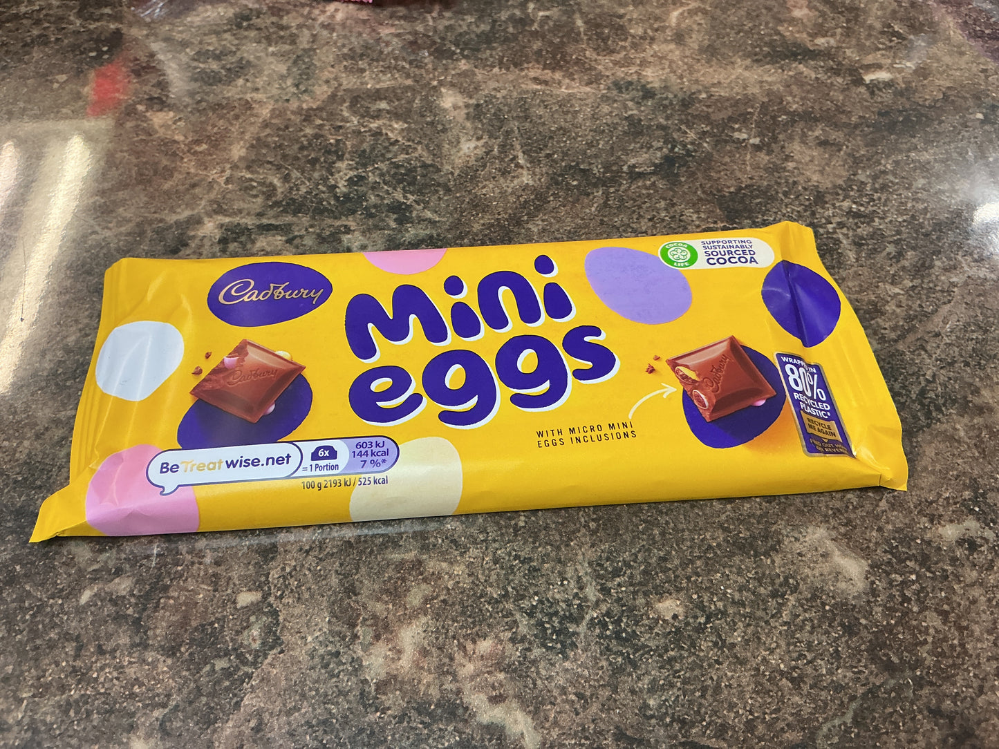 Cadbury mini eggs bar 110g