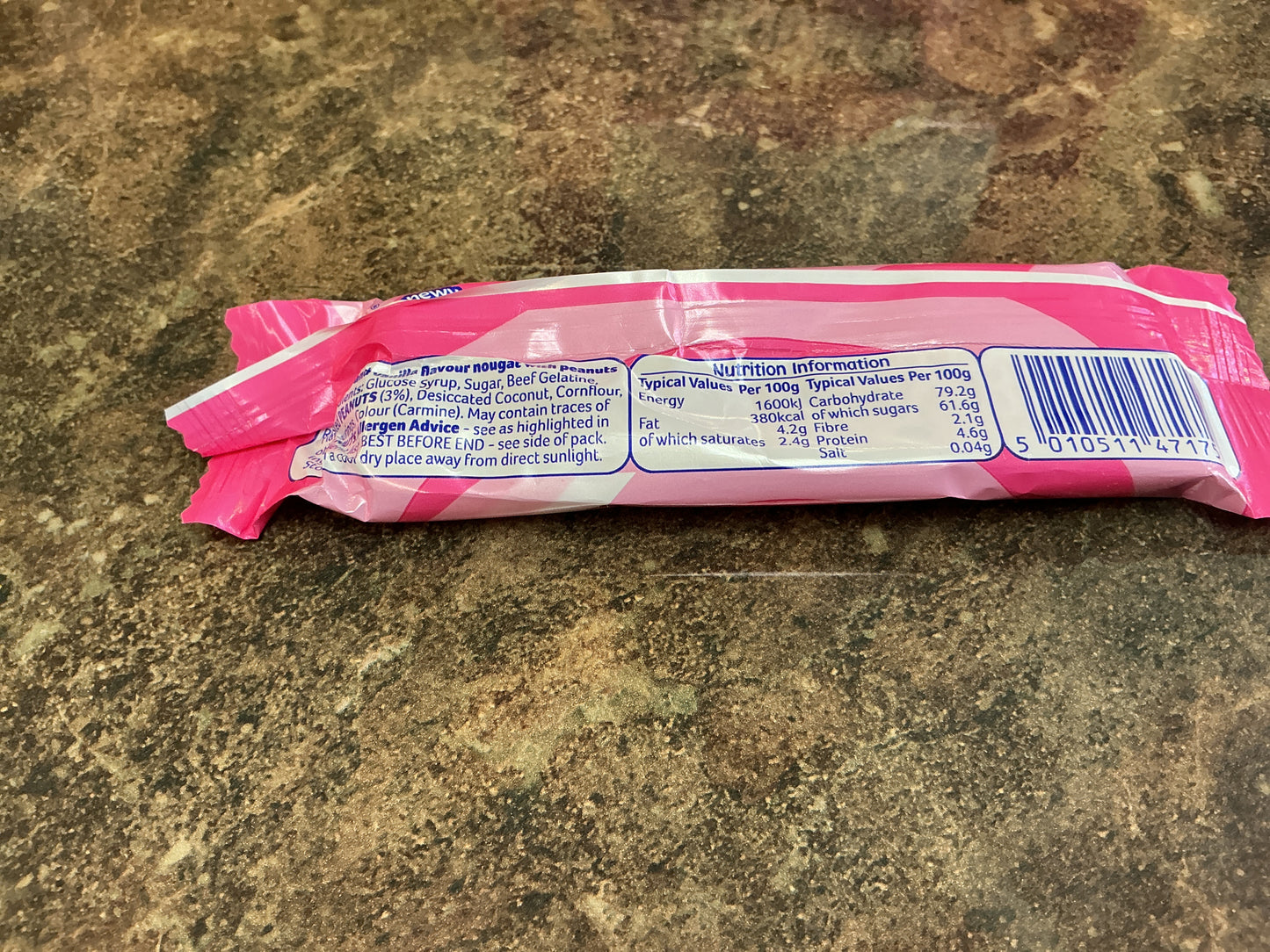 BARRATT CHEWY NOUGAT 35G