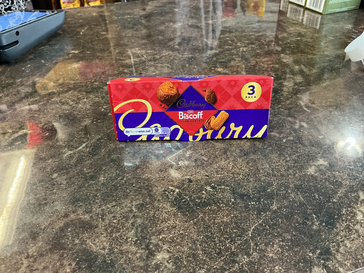 CADBURY BISCOFF FILLED CENTRES 3PK 100.5G