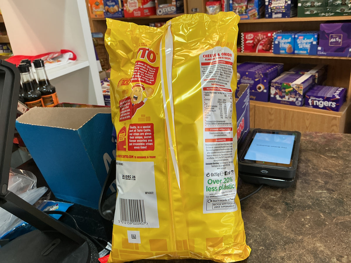 TAYTO CHEESE & ONION 6 PK