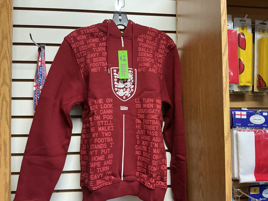 RED ENGLAND HOODIE