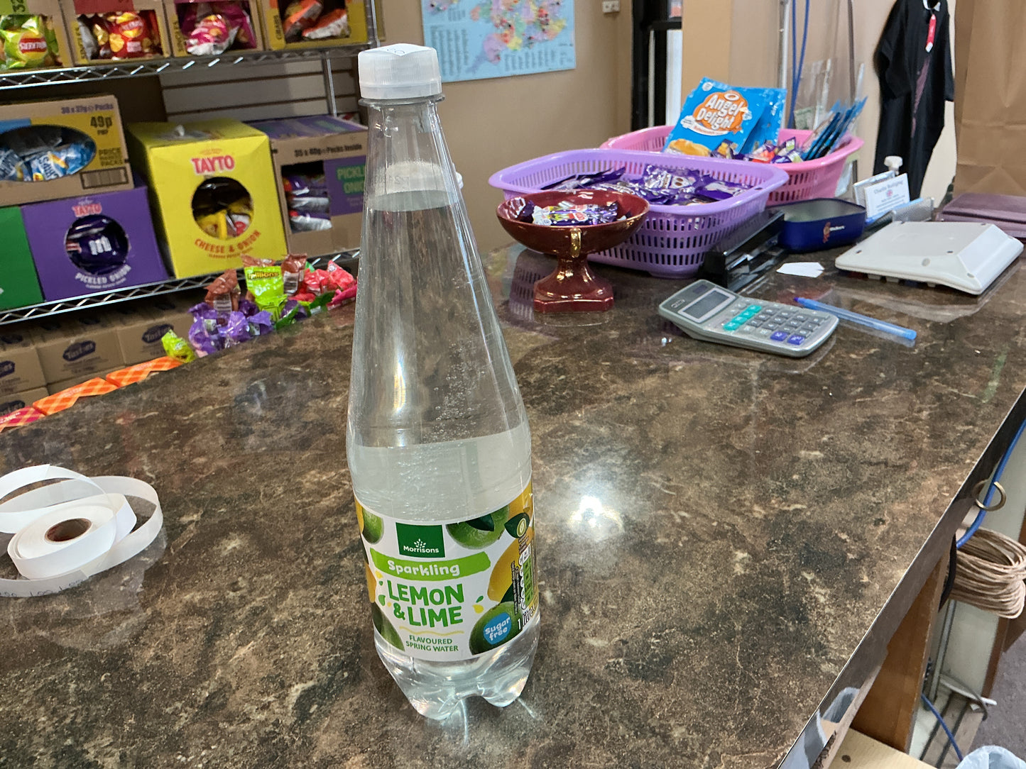 MORRISONS SPARKLING LEMON & LIME 1 LITRE