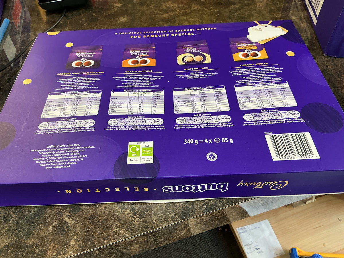 CADBURY BUTTONS SELECTION 340G