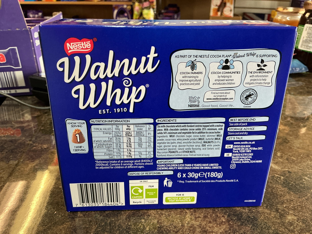Walnut Whip 6-Pack(6x30G)