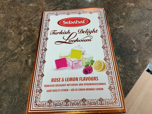 SEBAHAT TURKISH DELIGHT ROSE & LEMON 200G