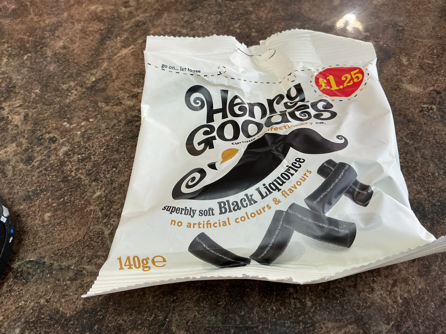 HENRY GOODES BLACK LIQUORICE 140G