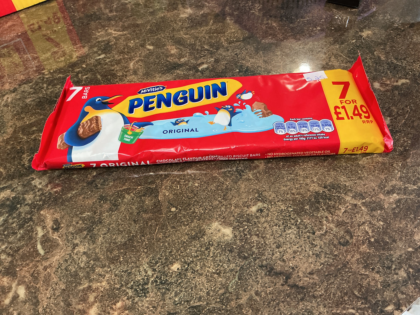 McVitie’s Penguin Original 7 Bars 172.2 g